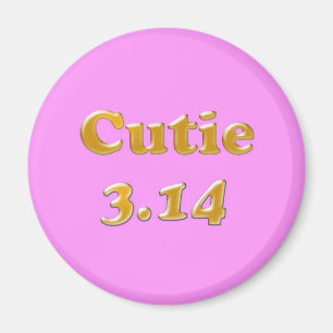 Imã Cutie 3,14 Pi Dia Rosa