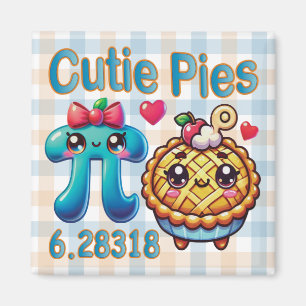 Imã "Cutie Pies" - Símbolo de Pi Cónico e Pie Pun