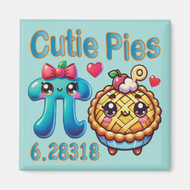 Imã "Cutie Pies" - Símbolo de Pi Cónico e Pie Pun