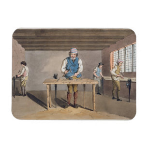 Ímã Cutler de Sheffield, do "traje de Yorkshire" engr