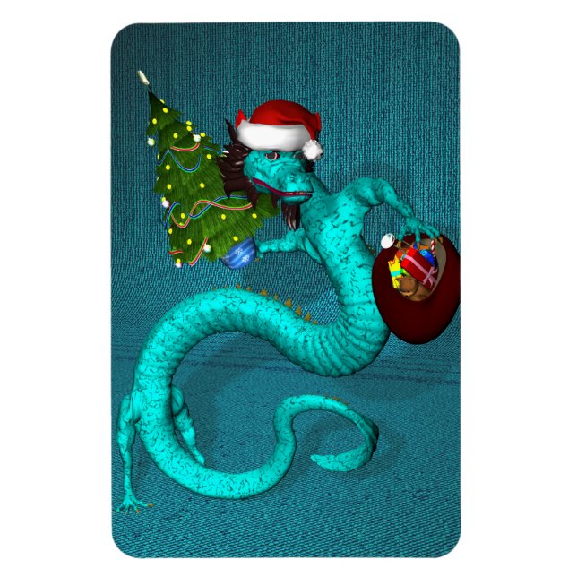 Ímã Cyan Dragon (Vertical)