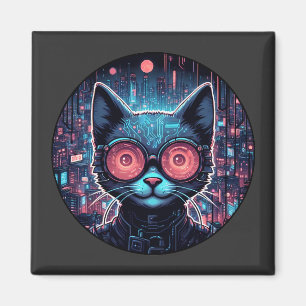Imã Cyber Cat Futuralista