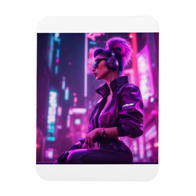 Ímã Cyber Girl (Vertical)