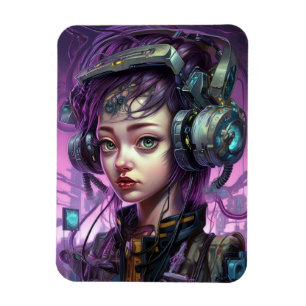 Ímã Cyborg Woman Science Fiction