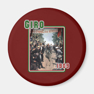 Imã Cycling Giro 1909, bandeira italiana Retro Vintage