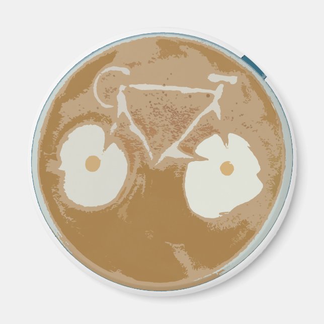 Imã Cycling Latte Art (Frente)