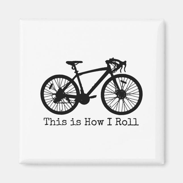 Imã Cycling Road Bike Bicycle Funny Cyclist  (Frente)