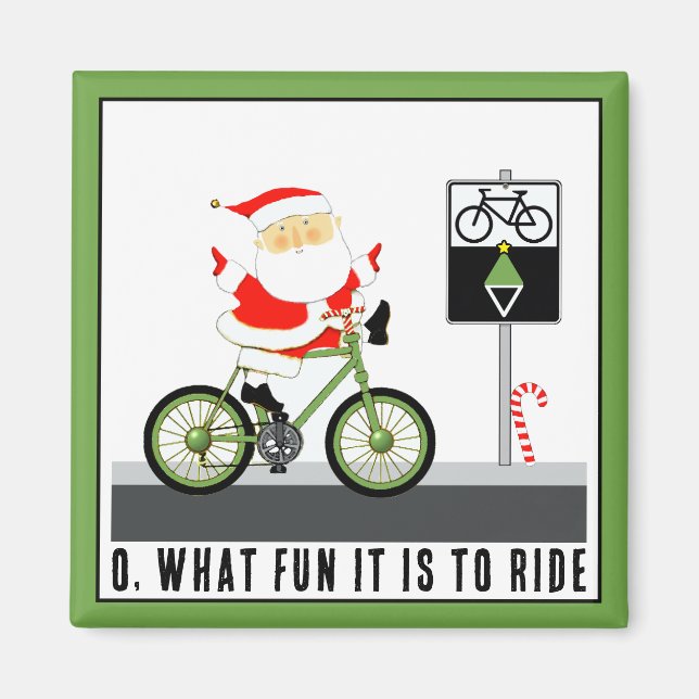 Imã Cyclist Stocking Stuffers (Frente)