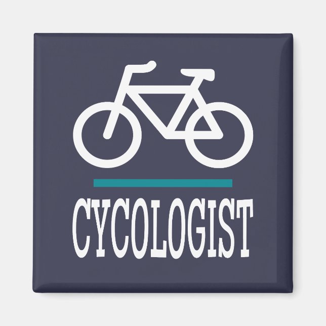 Imã CYCOLOGIST Bike Biking ciclando novidade engraçada (Frente)