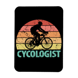 Ímã Cycologist Funny Cycling