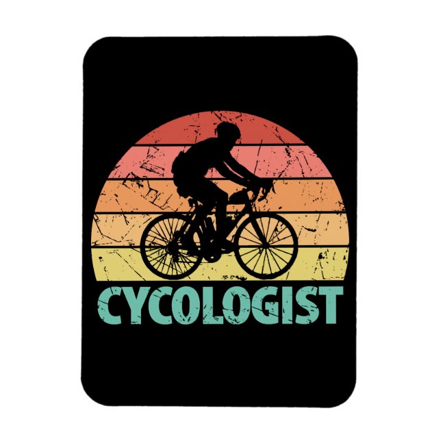 Ímã Cycologist Funny Cycling (Vertical)