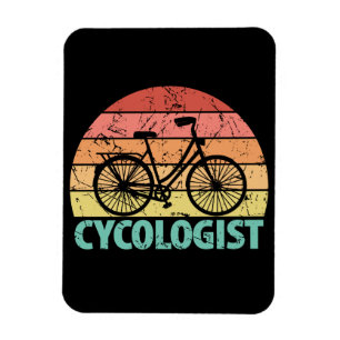 Ímã Cycologist Funny Cycling
