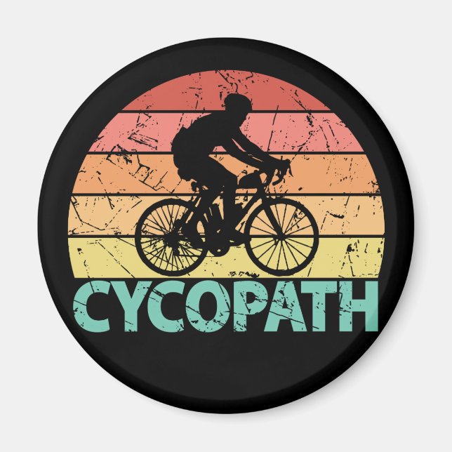 Imã Cycopath Funny Cycling (Frente)