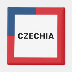 Imã Czechia 01A - Cores de bandeira
