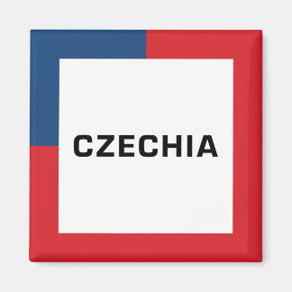 Imã Czechia 01A - Cores de bandeira