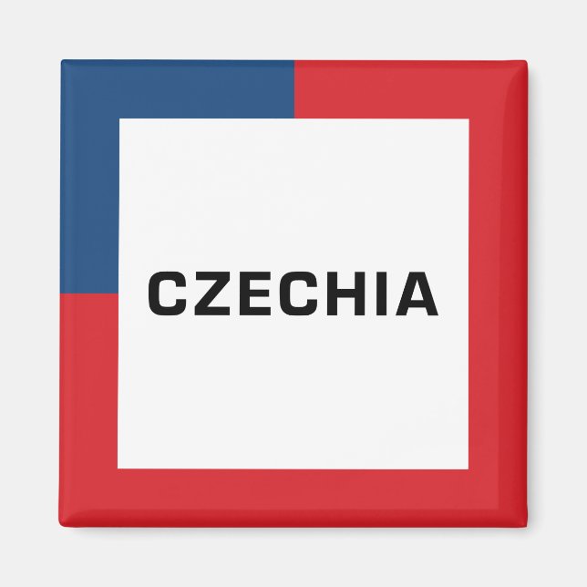 Imã Czechia 01A - Cores de bandeira (Frente)