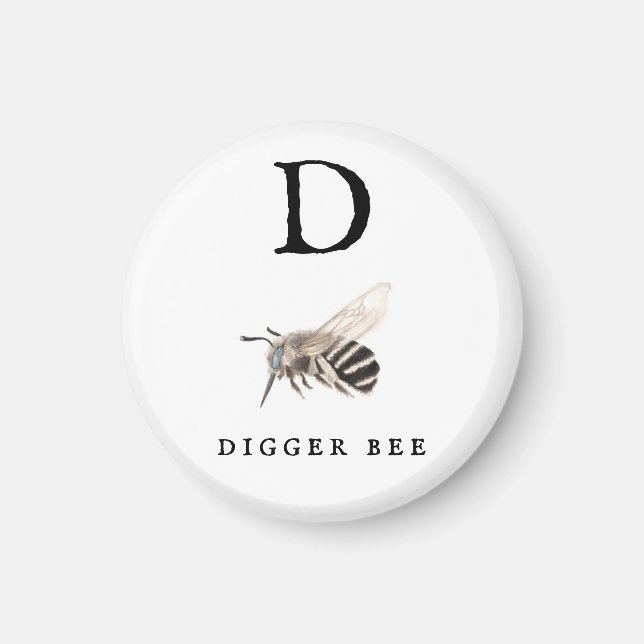 Imã "D" Digger Bee (Frente)