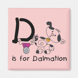 Imã D é para t-shirt e presentes de Dalmation