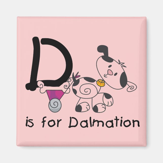 Imã D é para t-shirt e presentes de Dalmation (Frente)