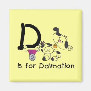 Imã D é para t-shirt e presentes de Dalmation
