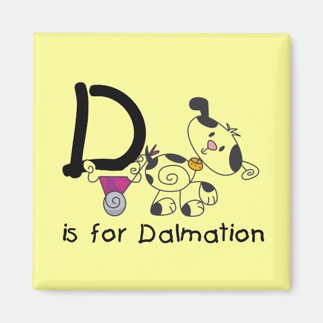 Imã D é para t-shirt e presentes de Dalmation (Frente)