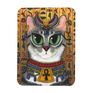 Ímã da arte de Bastet do egípcio do gato da deu