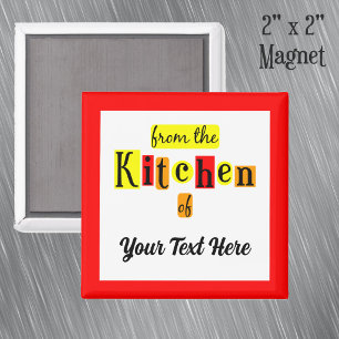 Imã Da Cozinha do Retro Ímã de Geladeira Personalizado