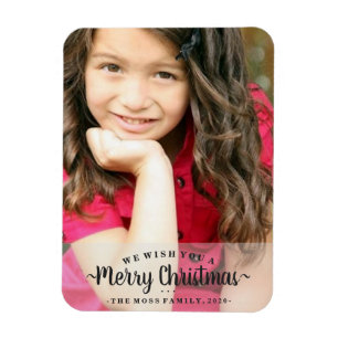 Ímã da foto - nós desejamos-lhe o Feliz Natal