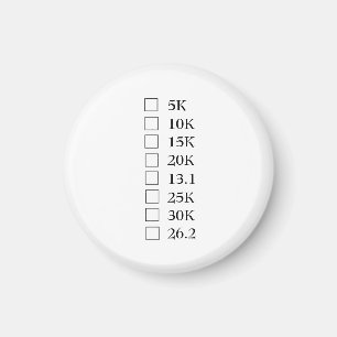Imã Da "ímã da lista de verificação maratona"