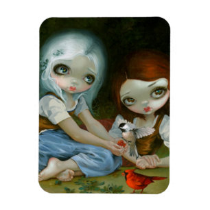 Ímã Da "ímã vermelho neve branco e do rosa" do cabo