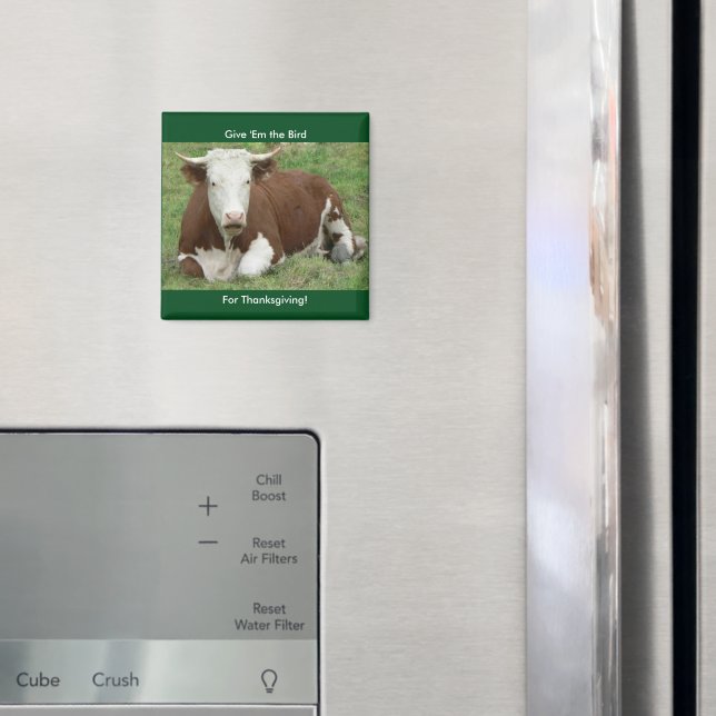Imã Dá-Lhes o Pássaro para o Magnet de Ação de Graças (In Situ (Fridge))