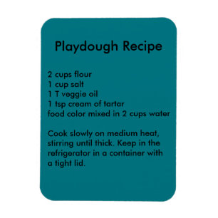 Ímã da receita de Playdough