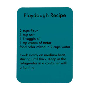 Ímã da receita de Playdough