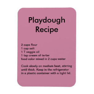 Ímã da receita de Playdough