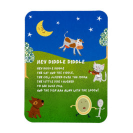 Ímã da Rima Infantil Hey Diddle Diddle