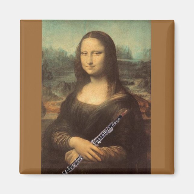 Imã Da Vinci, Mona Lisa e Oboe Magnet (Frente)