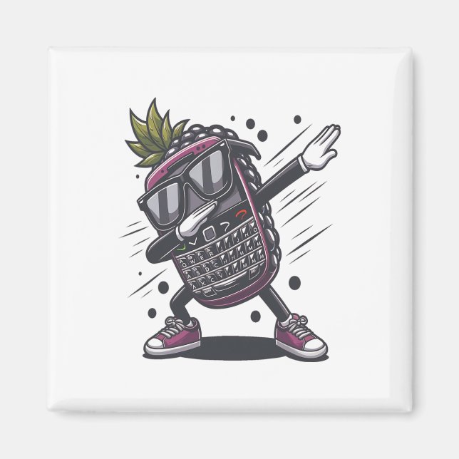 Imã Dab Blackberry Dancing Dabbing Blackberry Fruta (Frente)