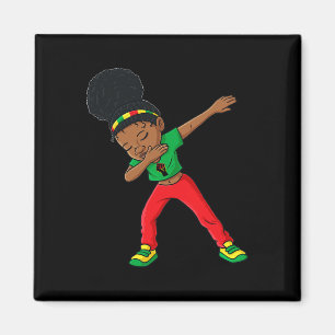 Imã Dabbing Black Princess Cute Brown Skin