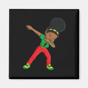 Imã Dabbing Black Princess Cute Brown Skin