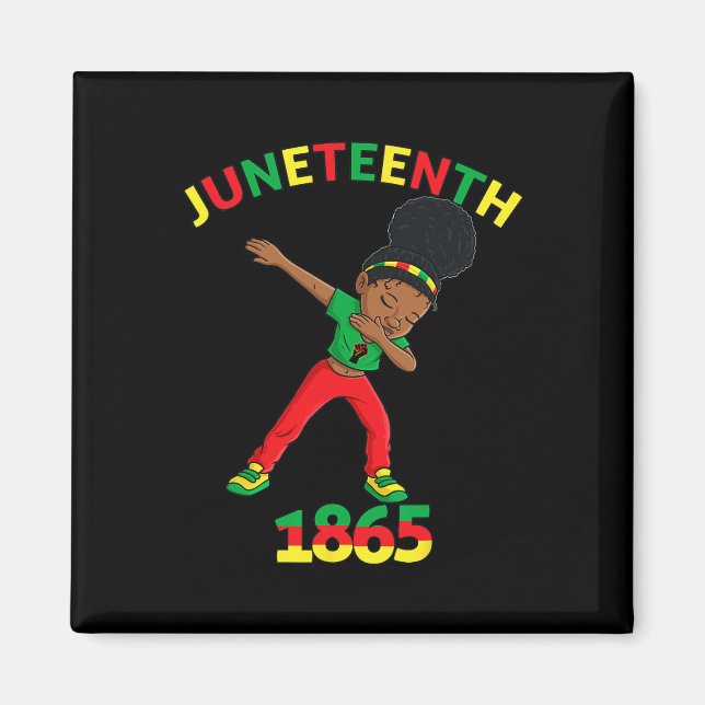 Imã Dabbing Black Princess Junetet 1865 Pele Marrom (Frente)