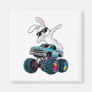 Imã Dabbing Bunny Felz pascoa Monster Truck Lovers Ki