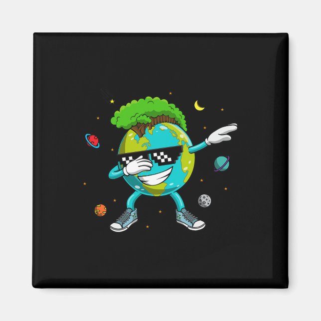 Imã Dabbing Earth Reciclagem Conversation Space Scienc (Frente)