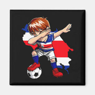 Imã Dabbing Futebol Camisa Costarriquenha Menino Costa