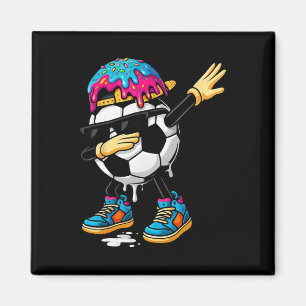 Imã Dabbing Futebol Sorvete Gotejamento Para Meninos F
