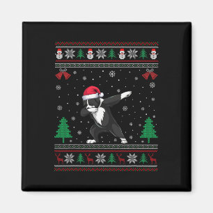 Imã Dabbing Greater Swiss Mountain Dog Santa Hat Chris