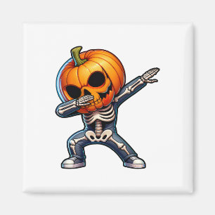 Imã Dabbing Halloween Skeleton Boys Trick Trey Funny