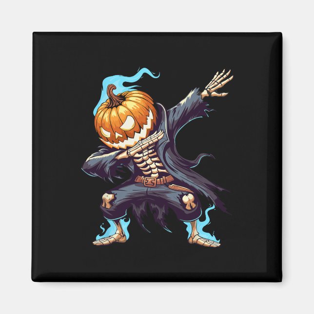 Imã Dabbing Halloween Skeleton Monster Dab Spooky Boys (Frente)