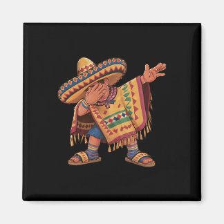 Imã Dabbing Mexican Poncho Dab Dance Cinco De Mayo Gif
