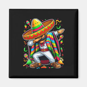 Imã Dabbing Mexicano Poncho Cinco De Mayo