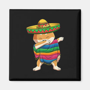 Imã Dabbing shiba inu dog Cachorro Cortado México P